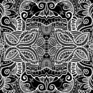 Abstract background ethnic floral and geometric ornament seamless texture detailed