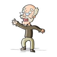 cartoon frightened old man N64