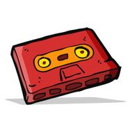 cartoon cassette tape N42