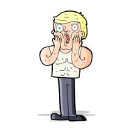 cartoon shocked gym man N25
