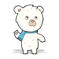cartoon cute polar bear N64