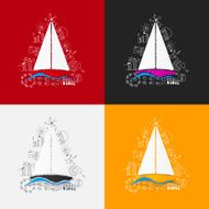 Drawing business formulas sailboat N2