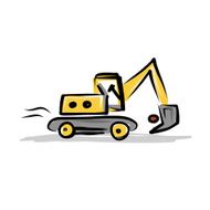 Tracked excavator construction equipment for your design