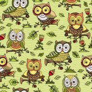 Flowers and owls