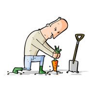 Cartoon Gardener N18