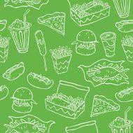 fast food seamless background N2