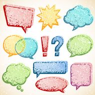 Retro Speech Bubbles