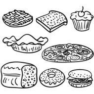 Fastfood collection in Black and White N3
