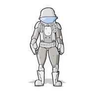 Cartoon Astronaut N194