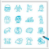Sketch Icons - Zombie Infestation