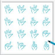 Sketch Icons - Hands and Fingers N3