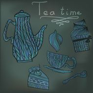 Tea time set card N2