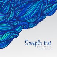 Abstract hand-drawn waves background N5