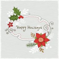 Holiday Background with Frame