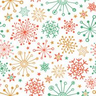 Snowflakes - Seamless Pattern