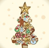 Doodle Christmas tree N2