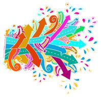 Colourful Arrows Doodles N2