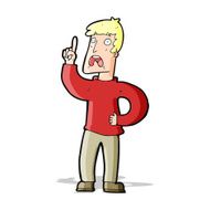 cartoon man with complaint N13