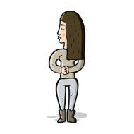 cartoon woman ignoring N40