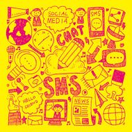 doodle communication background N30