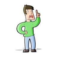 cartoon man with complaint N14