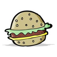 Cartoon Hamburger N18