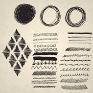 Hand drawn decoration elements N2