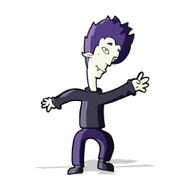 cartoon halloween vampire N28