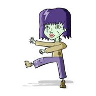 cartoon zombie girl N23
