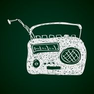Simple doodle of a radio N3