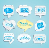 Speech bubbles vector illustration N30