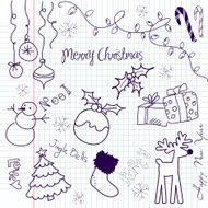 Cute Christmas and New Year doodles N2