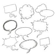 Speech bubbles vector illustration N31