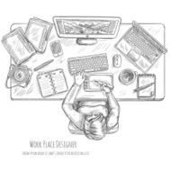 Designer Workplace Sketch N2