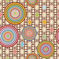Vector floral geometric seamless pattern ethnic ornament N25