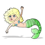 cartoon pretty mermaid N50
