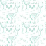 Wine glasses pattern