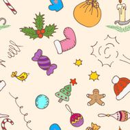 Christmas pattern background Seamless vector paper N3