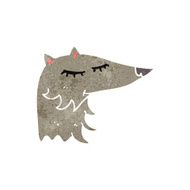 Cartoon Wolf N167