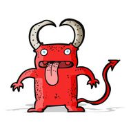 cartoon little devil N176