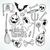 Halloween sketch set N2