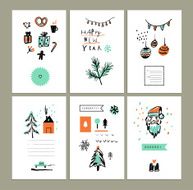 Merry Christmas and Happy New Year set N3