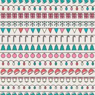 2016 Christmas hand drawn seamless pattern New Year graphic element N7