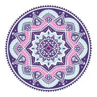 Beautiful Aztec tribal mandala ornament N4