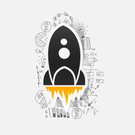 Drawing business formulas rocket N14