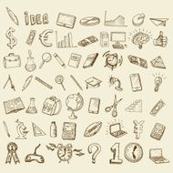 Set of doodle icons N3