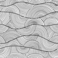 Seamless pattern with waves N23