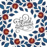 Vector Colored Floral Background N36