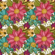 Vector seamless floral pattern N174