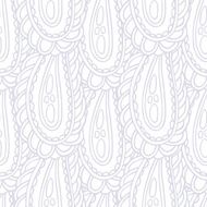 Hand drawn seamless pattern in black and white Background with